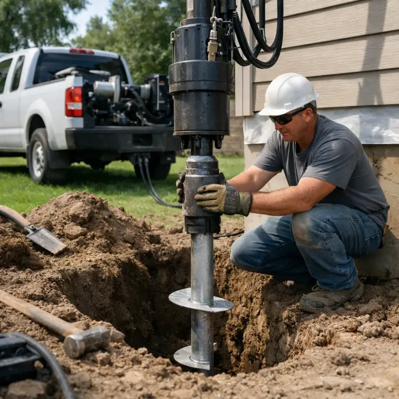 Helical Pier Installation Opelika